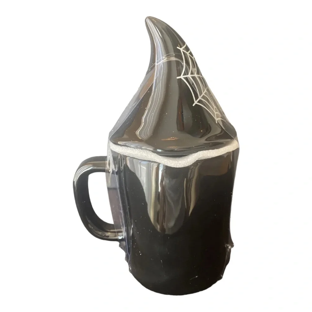 Rae Dunn CAUGHT IN YOUR WEB & Candy Corn Gnome Mugs NEW Halloween Mug Set